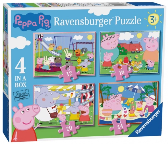 Ravensburger Puzzle Peppa Wutz: Lustige Tage 4-in-1 Set