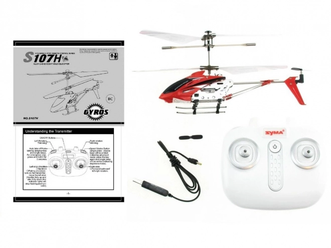 Ferngesteuerter Helikopter Syma S107H – Rot