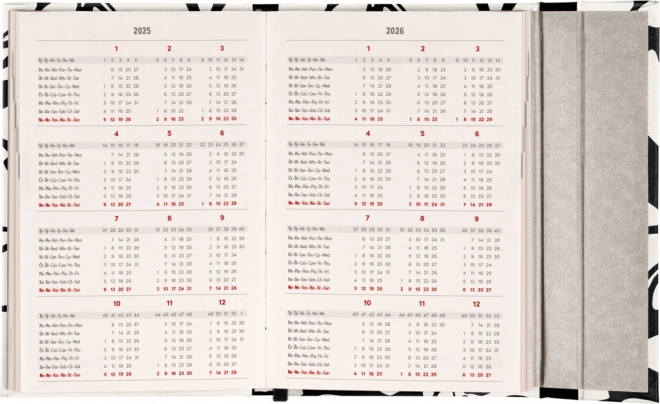 Magnetischer Wochenkalender Abstrakt 2025