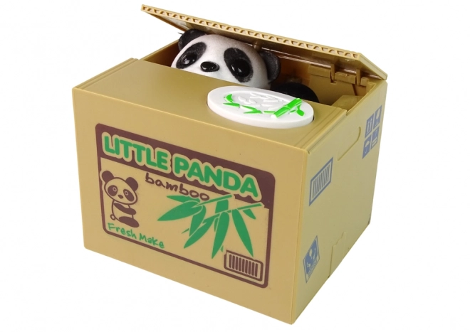 Panda Spardose aus Bambus