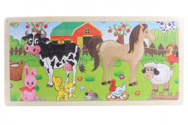 Holzpuzzle mit Tieren