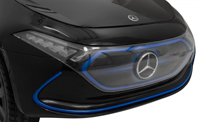 Mercedes Benz AMG EQA für Kinder schwarz + Fernsteuerung + 5-Punkt-Sicherheitsgurte + EVA + MP3-Display + LED-Leuchte