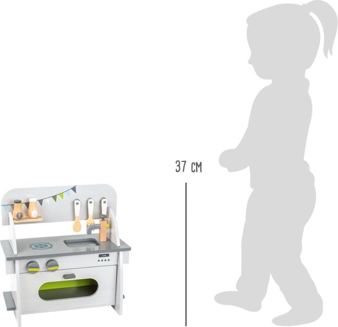 Magnetische Ofentür für realistisches Spiel