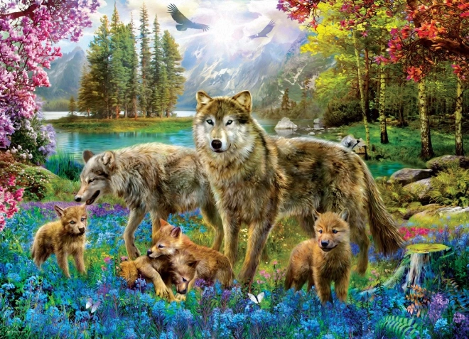 Puzzle Vlci am See – XL 500 Teile