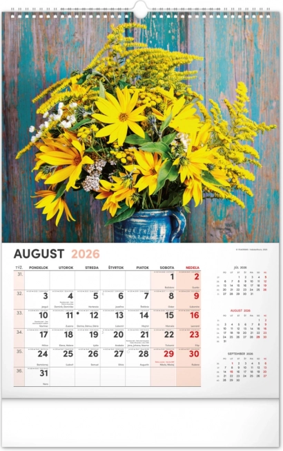 Wandkalender Blumen 2026