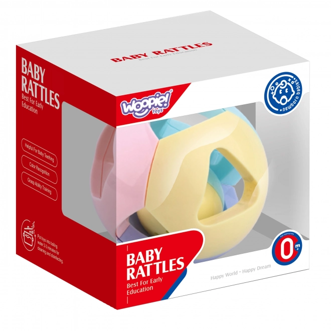 Woopie Baby Pastell Rasselkugel zum Krabbeln 0m+