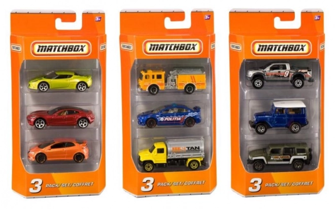 Matchbox 3er-Pack Autos