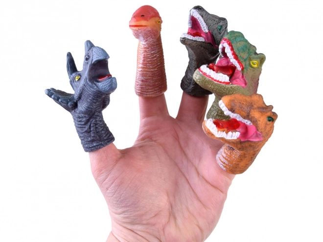 Gummi Dinosauri Fingerpuppen Set