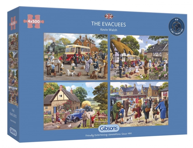 Gibsons Puzzle Evakuierung 4x500 Teile