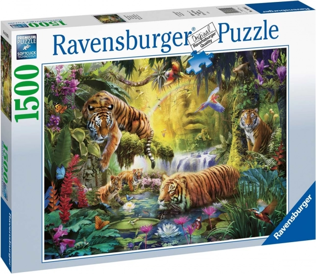 Puzzle 1500 Teile Ruhevolle Tiger RAVENSBURGER