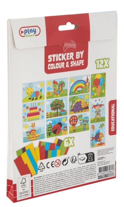 Kreatives Mosaik für Kinder mit Aufkleben
