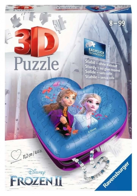 Ravensburger 3D Puzzle Eiskönigin Herzschmuckkästchen