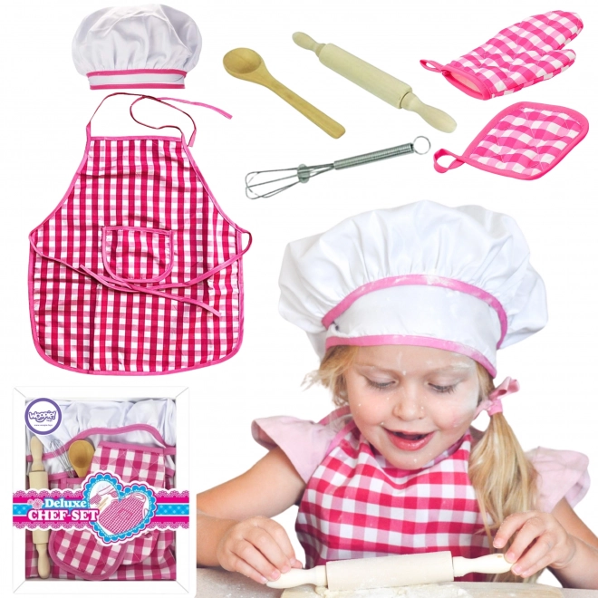 Woopie kleines kochset mit küchenschürze und küchenzubehör