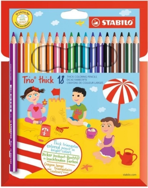STABILO Trio kräftige Set 18 Buntstifte