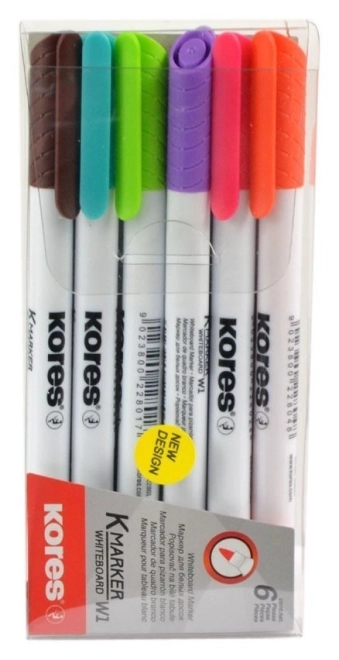 Kores Set Whiteboard-Marker 6 Stück