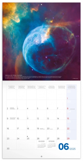 Notizkalender NASA 2025