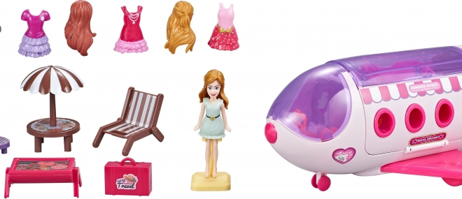 Puppen- und Flugzeugspielset