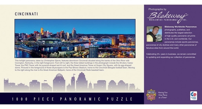 Panoramapuzzle von CINCINNATI, OHIO 1000 Teile