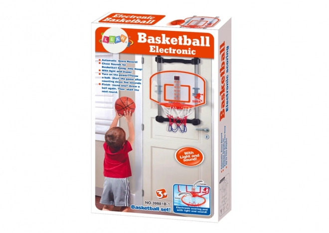 Indoor Basketballkorb Set mit Ball und Pumpe