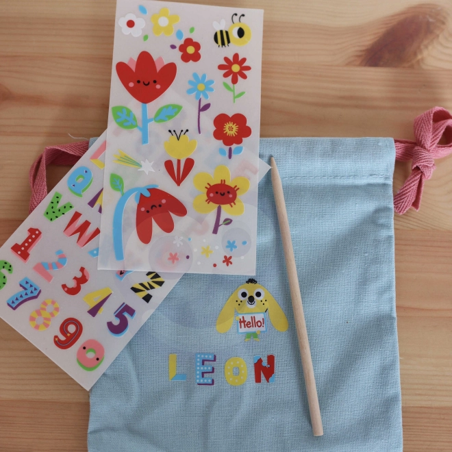 Kreatives Set - Magische Tasche mit Aufklebern