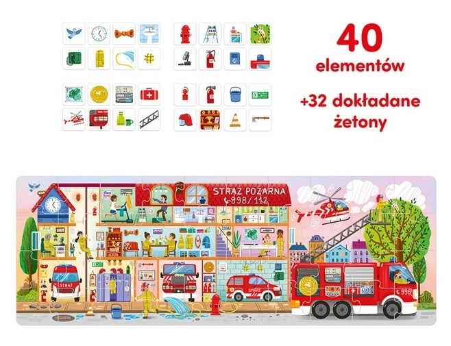 Puzzle wie funktioniert die Feuerwehr