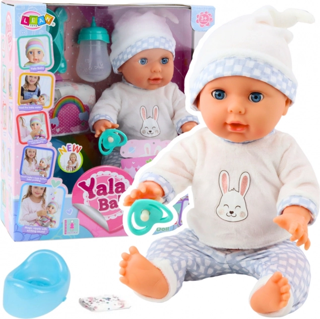 Baby-Puppe, die Pipi macht, mit Zubehör und Geräuschen