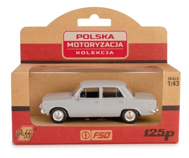 Klassiker des PRL: Fiat 125p in Aschgrau