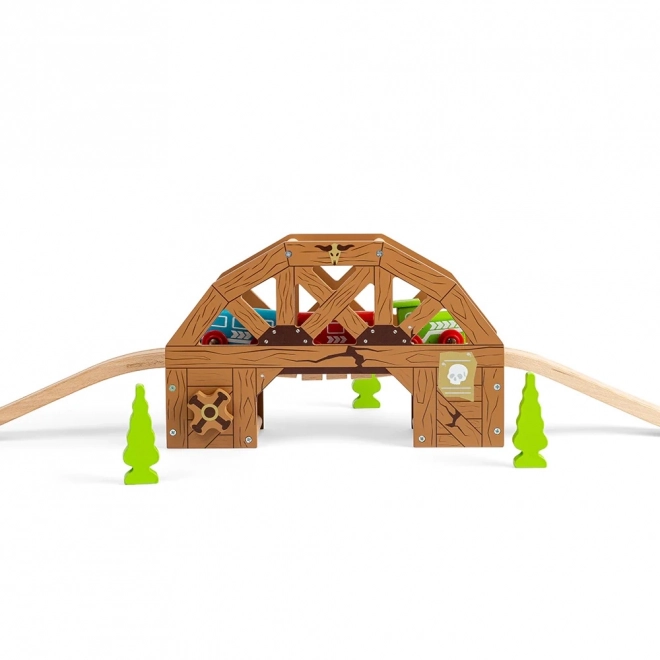 Dampfender Holzbrücke Bigjigs Rail