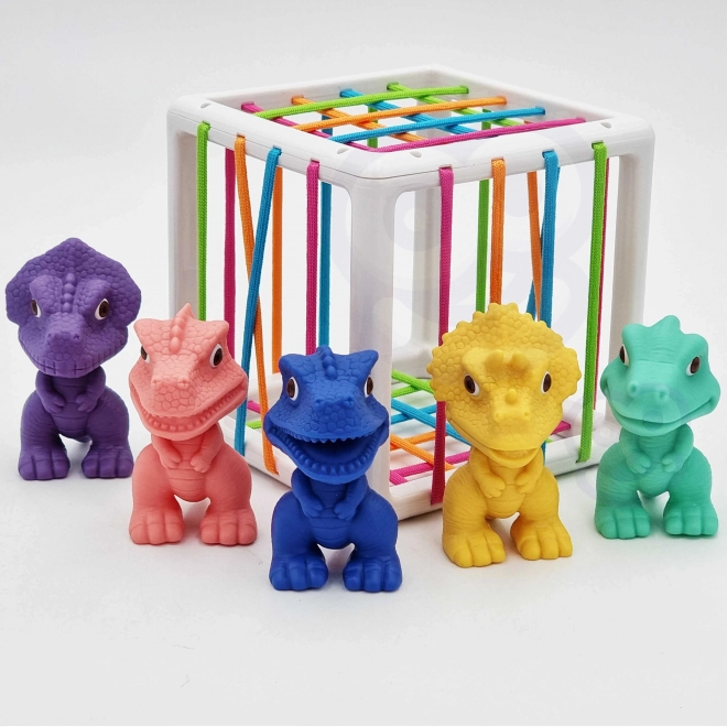 Elastischer Sensorik-Würfel mit Dinosauriern für Kinder