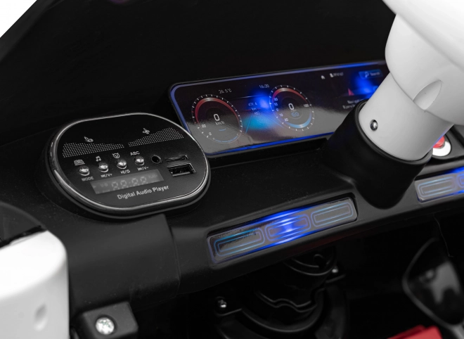 Mercedes Benz AMG EQA für Kinder schwarz + Fernsteuerung + 5-Punkt-Sicherheitsgurte + EVA + MP3-Display + LED-Leuchte
