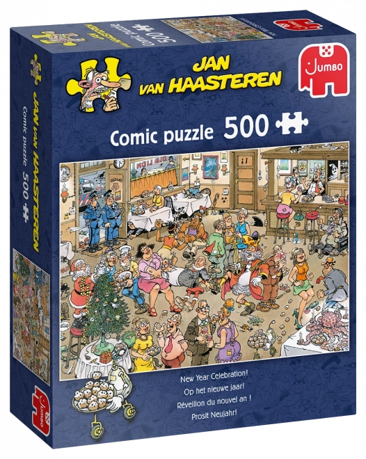 Jumbo Puzzle Jan van Haasteren Neues Jahr Feier 500 Teile