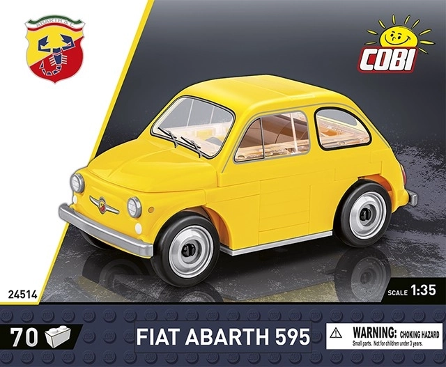 Fiat Abarth 595 Modell aus COBI-Bausteinen