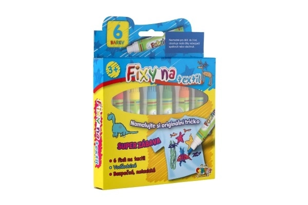 Wasserfeste Textilstifte 6er Set