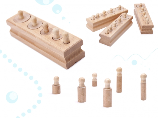 Montessori Holz Zylinder Sortierspiel