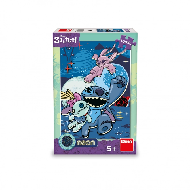 Neon Leuchtpuzzle XL Lilo & Stitch