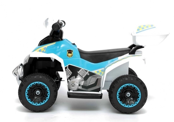 Kinderbatterie-Quad mit Polizeimotiv