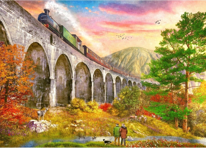 Glenfinnan Viadukt Puzzle 1000 Teile