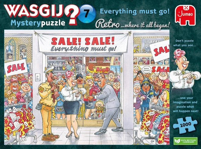 Jumbo Puzzle Wasgij Mystery: Alles muss raus! 1000 Teile