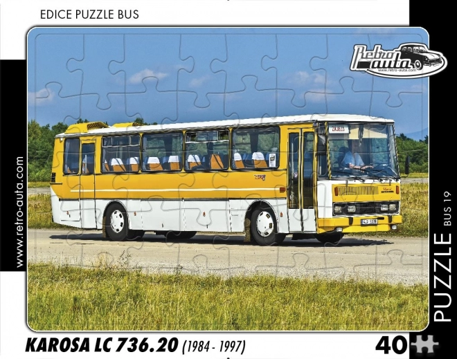 Retro-Autos Puzzle Karosa LC 736.20 Bus