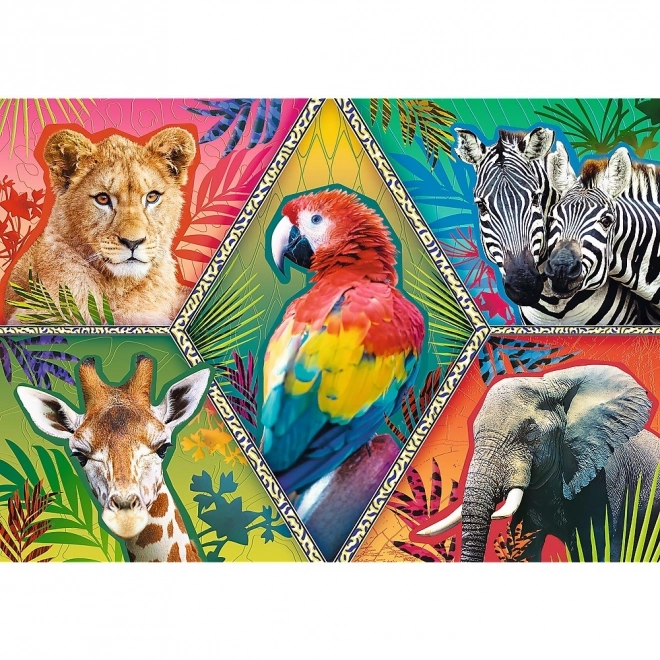 Puzzle 1000 Teile - Exotische Tiere von Trefl