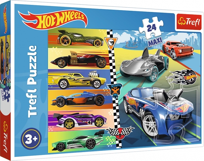 Maxi Puzzle 24 Teile Schnelle Autos Hot Wheels