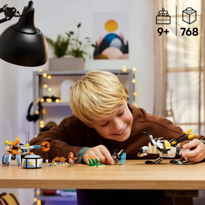 Lego Horizon Abenteuer Aloy und Varl gegen Krabbenläufer und Sägenzahn