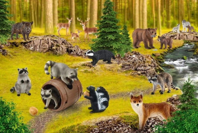 Schmidt Puzzle Schleich Wo Waschbären Leben 150 Teile