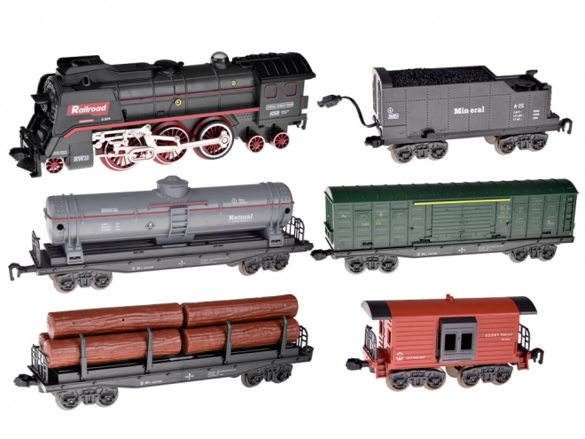 Elektrische Eisenbahn mit Dampf und Soundeffekten