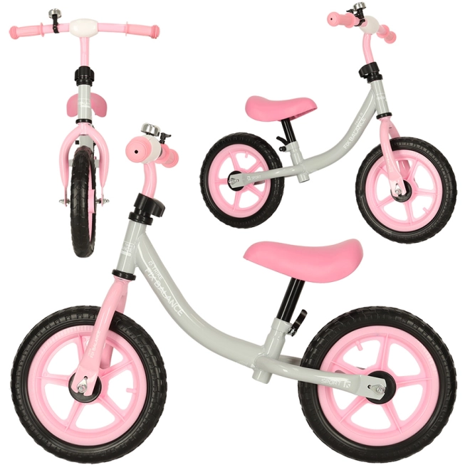 Laufrad Trike Fix Balance Grau Rosa