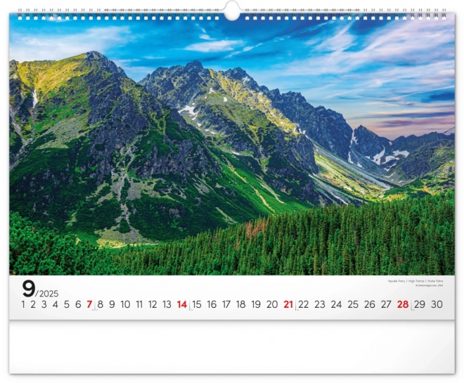 Notique Wandkalender Magische Tatra 2025, 48 x 33 cm