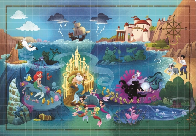 Story Maps Disney Die kleine Meerjungfrau Puzzle 1000 Teile