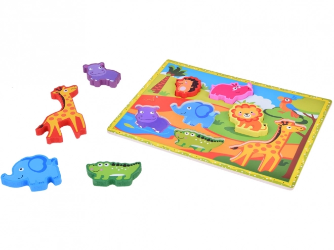 Holzpuzzle Safari-Tiere