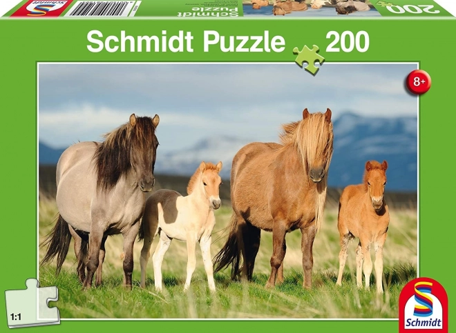 Schmidt Puzzle Pferdefamilie 200 Teile