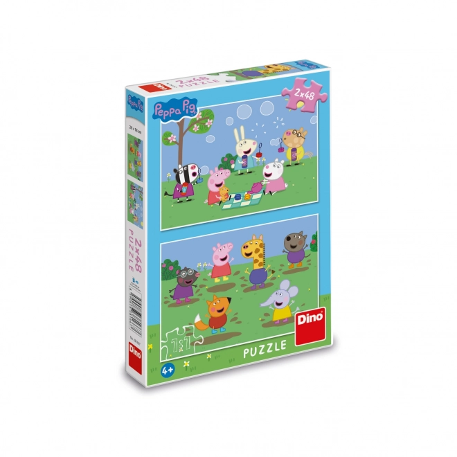 Peppa Wutz und Freunde Puzzle - 2x48 Teile